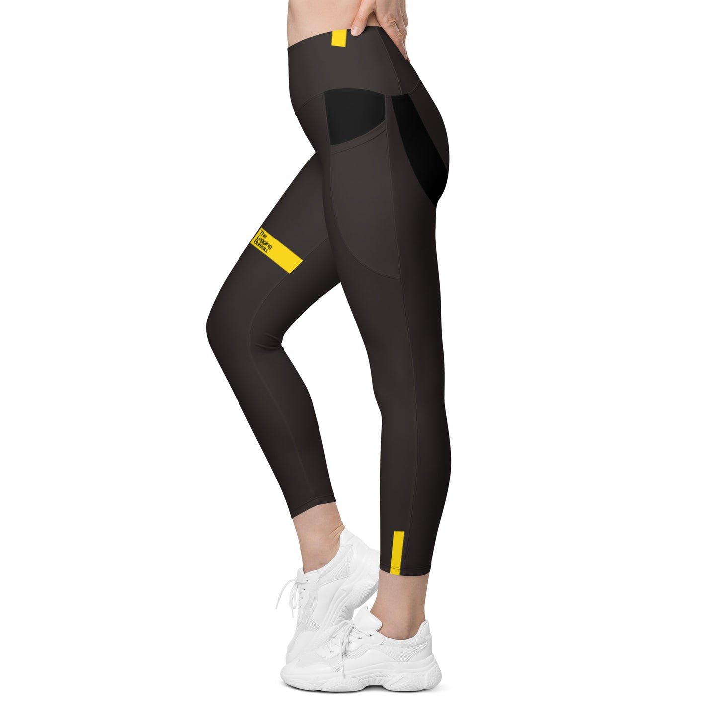 TLB Smart-Lines - Gray Sport Leggings with pockets
