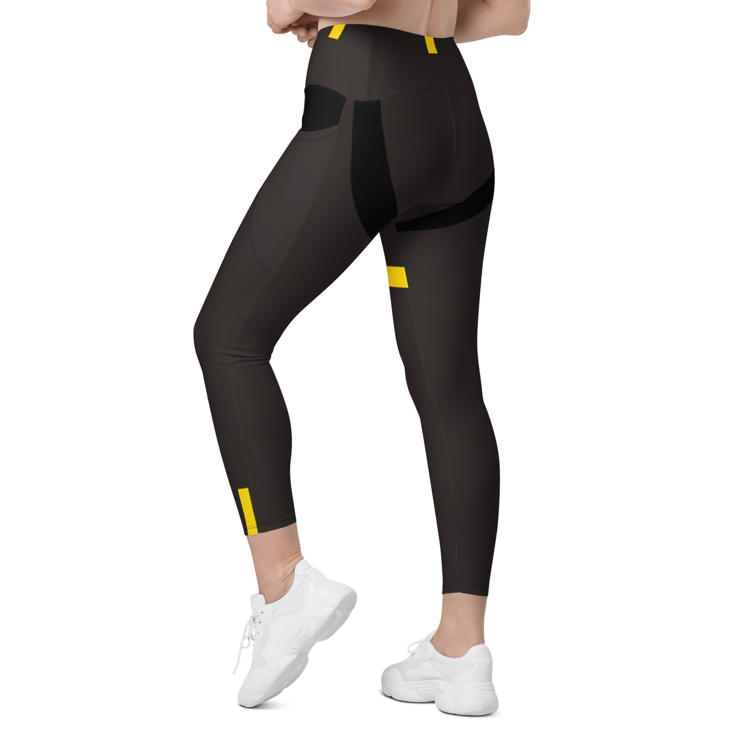 TLB Smart-Lines - Gray Sport Leggings with pockets