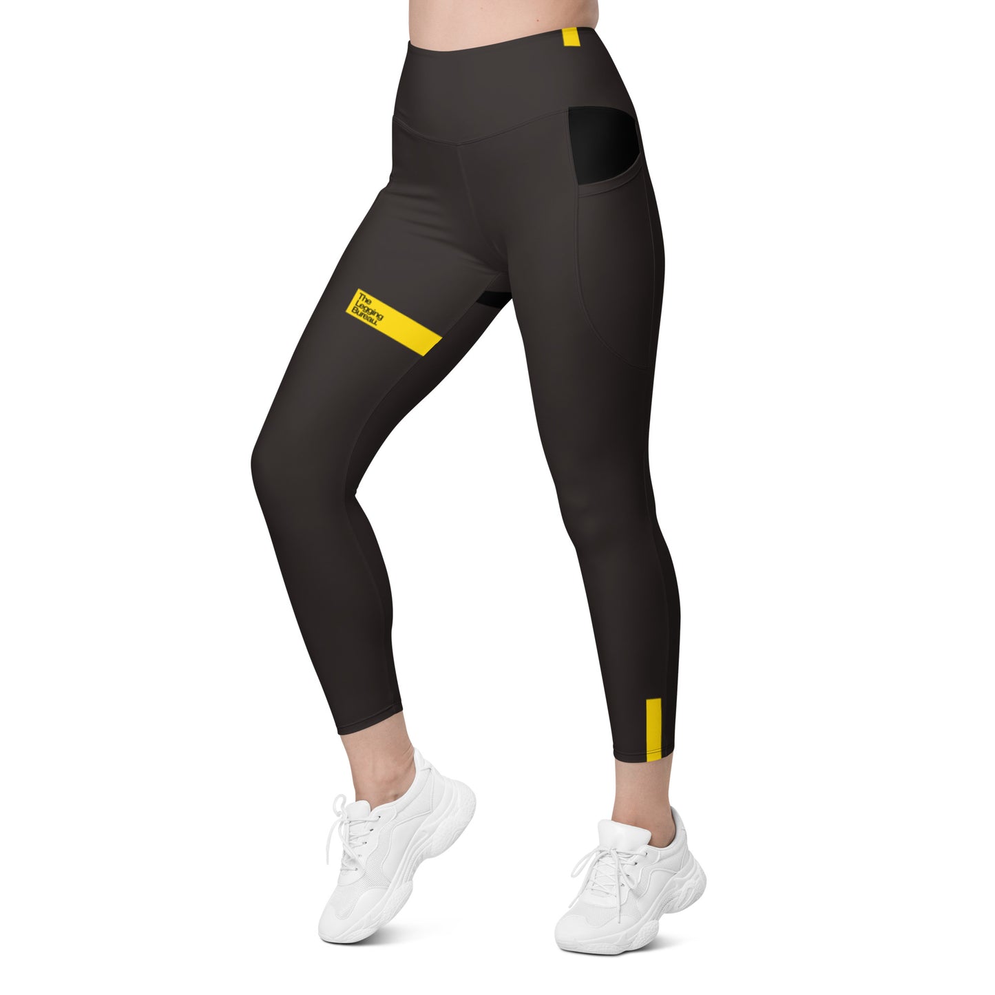 TLB Smart-Lines - Gray Sport Leggings with pockets