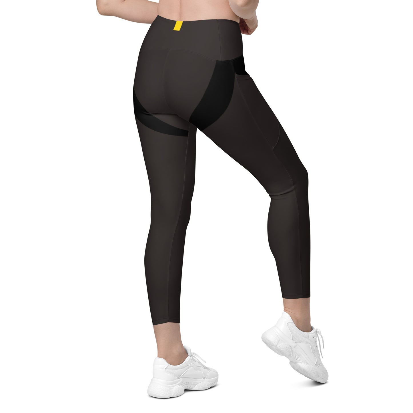 TLB Smart-Lines - Gray Sport Leggings with pockets