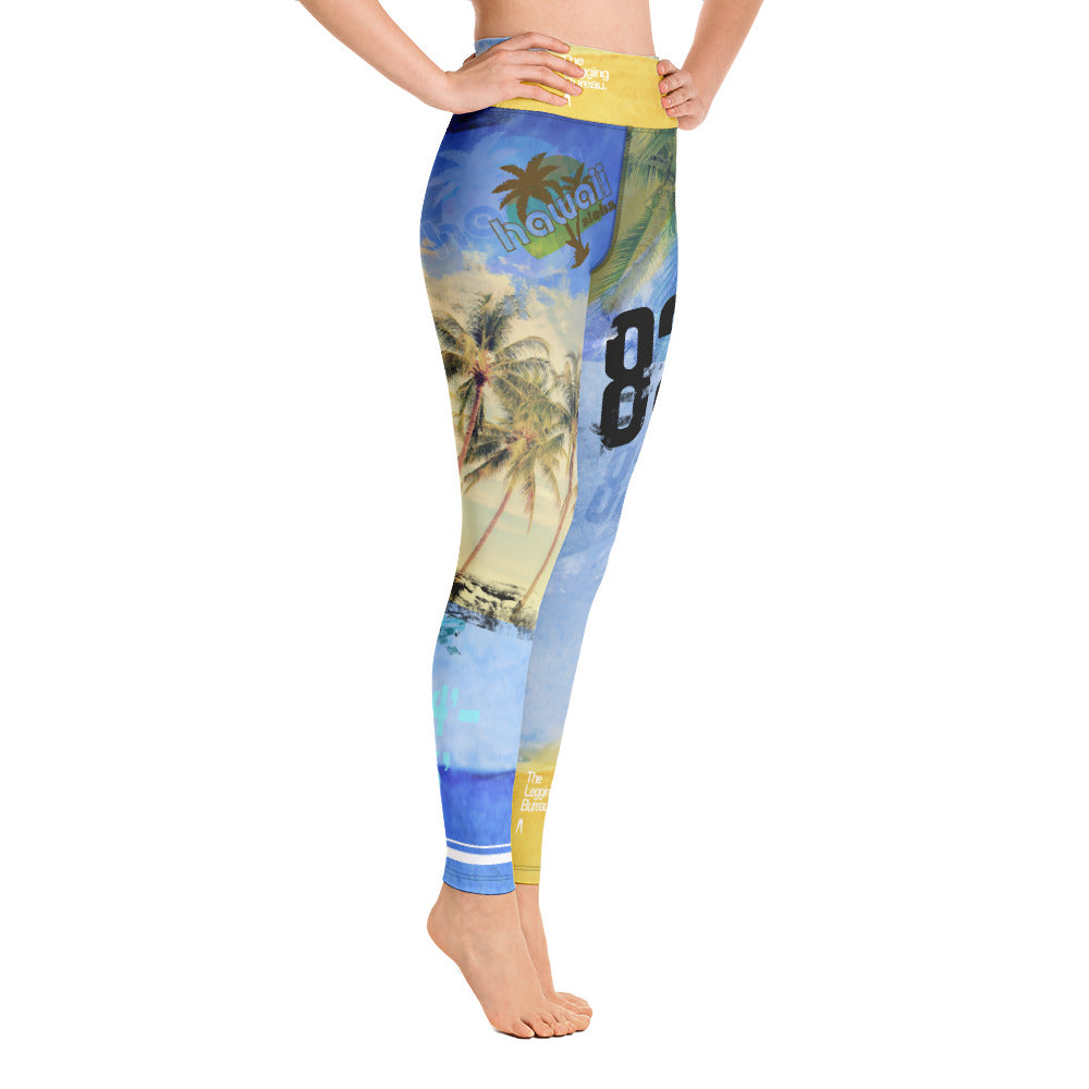 The Legging Bureau. Palms Three. Yoga Leggings