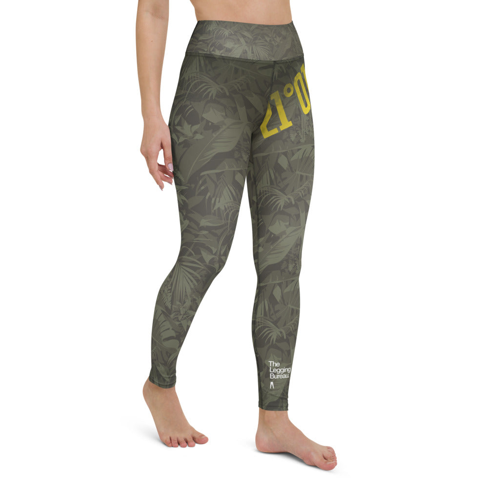 The Legging Bureau. Tropi-Camo. Yoga Leggings