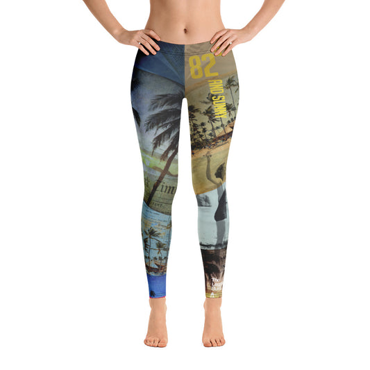 The Legging Bureau. Palms Two. Leggings